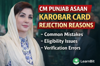 CM Punjab Asaan Karobar Card Rejection Reasons